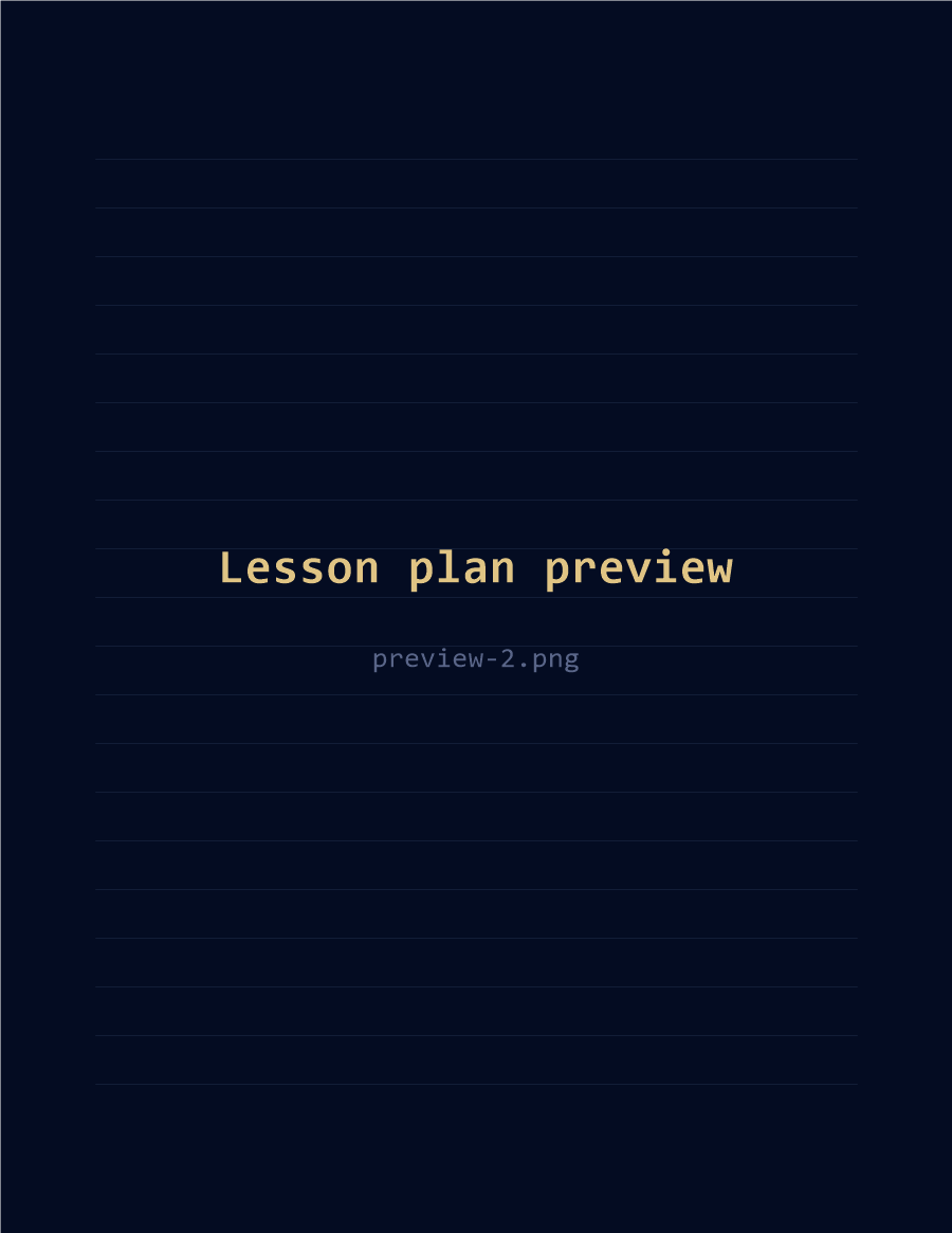 Lesson plan preview